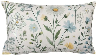 Clayre & Eef Kussenhoes 35x50 cm Beige Polyester