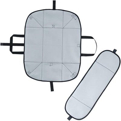 Vouwbare Strijkmat - Strijkondergrond Beschermhoes - Veilig Strijken - Warmtebestendig Materiaal - 64x50cm - Grijs