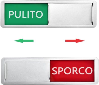 Vaatwasser Statusbord - Indicatiebord Keuken - Huishouden Organiseren - Duidelijke Indicatie - Eén Maat - Zwart Wit