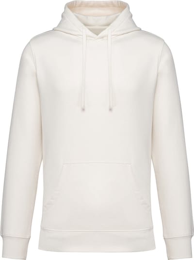 Native Spirit Ecologische uniseks sweater met capuchon en afhangende mouwen in geborsteld fleece NS436 - Ivory - 3XL