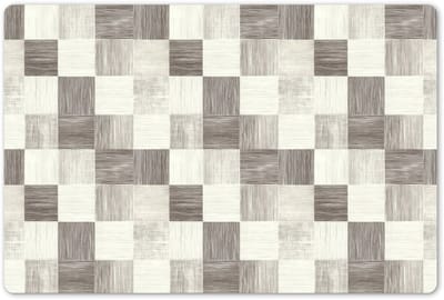 Placemats 45x30 cm - Placemat kunststof - 1 stuk - Patroon - Dambord - Houtnerf - Borden onderleggers - Decoratie voor op tafel - Keuken tafeldecoratie accessoires - Vinyl onderlegger - Tafelversiering