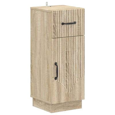 vidaXL - Badkamer - Opbergkast - HOORN - Sonoma - Eiken - 30 - x - 31 - x - 77 - cm
