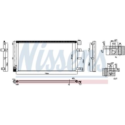 Condensator, airconditioning NISSENS 940829