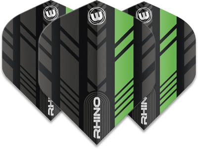 Winmau Rhino Extra Thcik Zwart en Groen dartvluchten