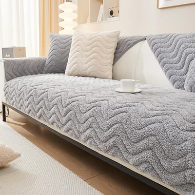 Verdikken Bankkussen Lamswol Golf Bankhoes Warm Antislip Universele Bankhoezen voor Woonkamer Banken Kussen Decor 70x70cm 1pcs