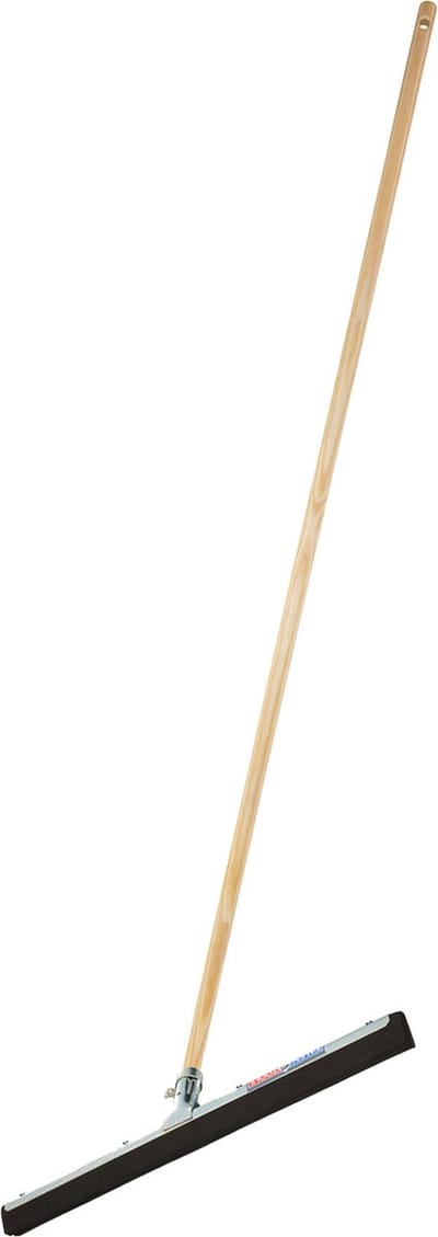 Talen Tools Vloer/douche trekker - voor water - metaal/schuimrubber - B45 cm - houten steel 140 cm