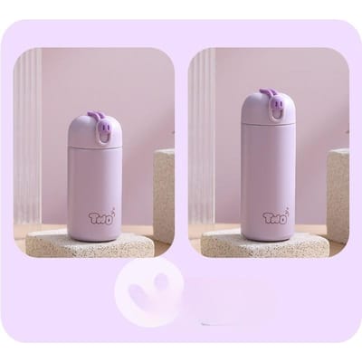 Nieuwe Student Roestvrijstalen Thermosbeker Verborgen Touw Schattig Hoge Uitstraling Kinderwaterbeker Draagbare Mini Thermosbeker 260ml