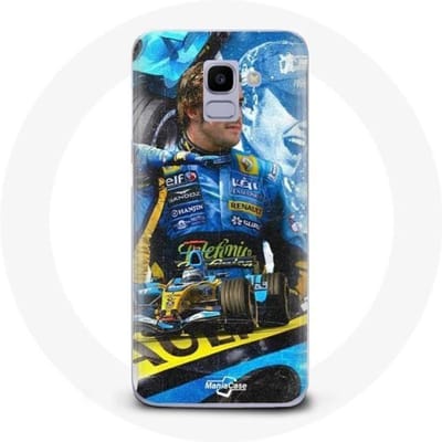 Case voor Samsung Galaxy A6 2018 Formule 1 Fernando Alonso F1 wereldkampioen