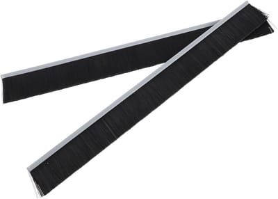 Brievenbus Borstelstrip - Tochtborstel Afdichting - Weerbestendig Maken - Waterdicht Nylon Materiaal - 30cm Lengte - Zwart