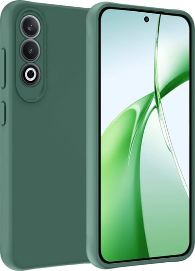 Hoesje Geschikt voor OnePlus Nord CE4 - Sterk & Shockproof - Hoes Cover - Siliconen Case - Donkergroen