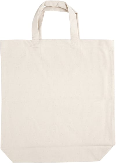 Tas met bodemvouw, afm 39x44x10 cm, 310 gr, licht naturel, 1 stuk