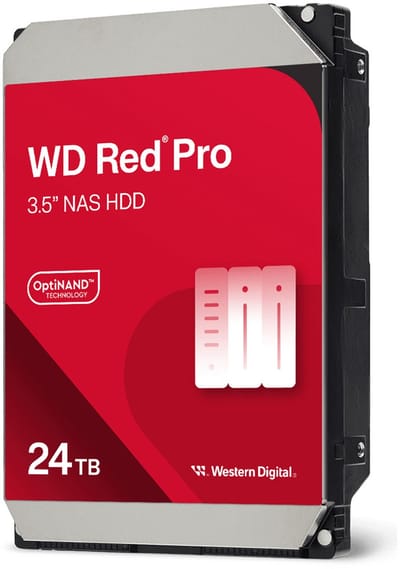 Western Digital Red Pro WD241KFGX interne harde schijf 24 TB 7200 RPM 3.5" SATA