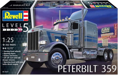 Revell Modelbouwpakket Militaire voertuigen - 12627 Peterbilt 359 - Amerikaanse Vrachtwagen Plastic - 1:25 - Modelbouw