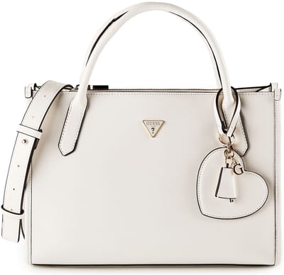GUESS handtas schoudertas Isobel Tote White wit