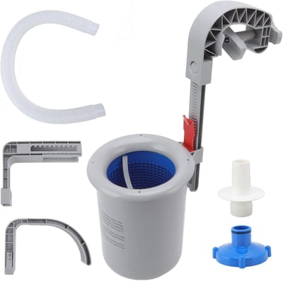 Automatische zwembad skimmer voor wandmontage, premium plastic puincollector 24x15,8 cm, efficiënt reinigingsfilter voor helder water