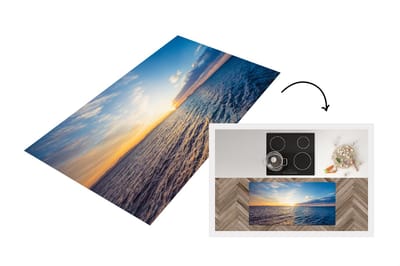 Keukenloper - Loper keuken - Zon - Zee - Licht - 120x60 cm - Keukenloper vinyl