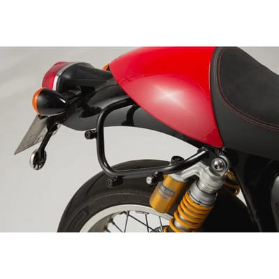 Zijtassenhouder links SW-Motech SLC. Triumph Thruxton 1200/R (16-19), TFC (18-).