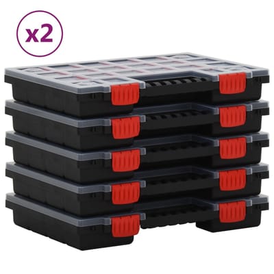 vidaXL - Assortimentsdozen - 10 - st - 34,5x25x5 - cm - polypropeen