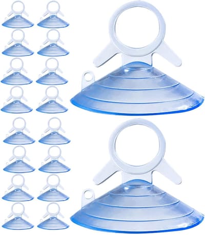 Zuignappen - Mini-zuignappen Glaszuigers - Zonneschermen Bevestigen - Helder Rubber Ontwerp - 200 stuks - Transparant