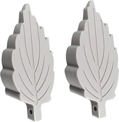 Deurstopper Set - Antislip Wiggen - Deuren Open Houden - Geen Boor Installatie - 2 Stuks - Grijs