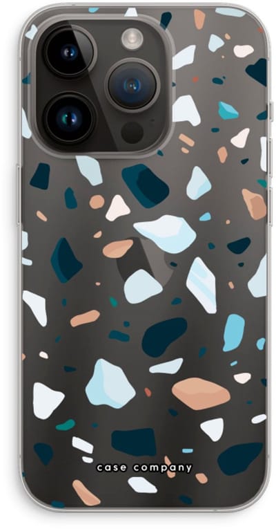 Case Company® - Hoesje geschikt voor iPhone 14 Pro hoesje - Terrazzo N°13 - Soft Cover Telefoonhoesje - Bescherming aan alle Kanten en Schermrand