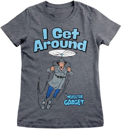 Inspector Gadget T-shirt I Get Around Girly Tee CPLG-5-IG001-H60-4