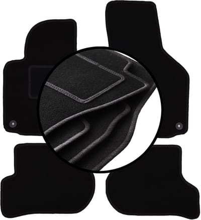Complete set veloursmatten voor: Volkswagen Golf V hatchback, variant, stationwagen (2003-2009)