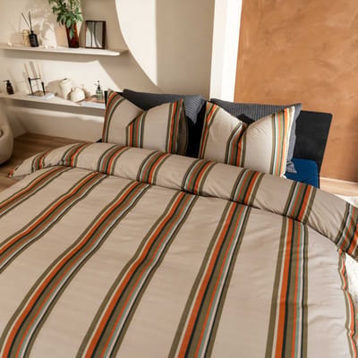 Kayori Agui Dekbedovertrek Tencel - 240x200-220 + 2 slopen - Lits-jumeaux - Zacht & Verkoelend - Taupe