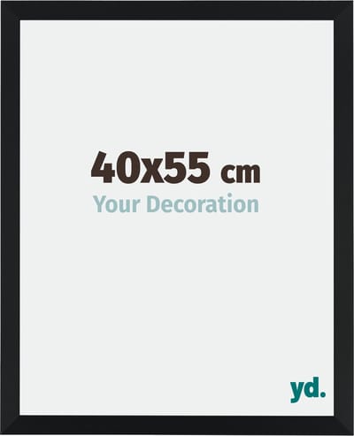 Your Decoration - Fotolijst 40x55 cm - MDF - Zwart Mat - Catania