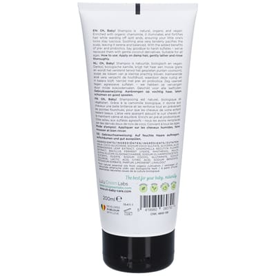 Oh, Baby! Shampoo 200ml | Natuurlijk, Biologisch & Vegan | Herstel & Versterkt haar en hoofdhuid | Voor alle leeftijden