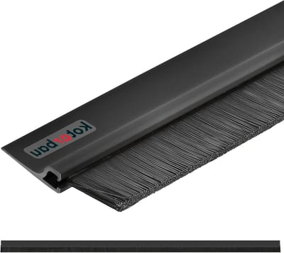 Borstelafdichting 100 cm zwart zelfklevende deurafdichting- tochtstopper stripborstel -deuraafdichting-KOTARBAU®