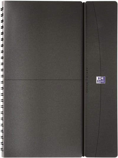 Spiraalagenda Weekoverzicht 2024, 15 x 21 cm, Grijs/Zwart
