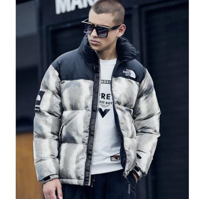 Manteau en coton à capuche épais pour homme, simple, européen et américain, automne et hiver, lettres imprimées, grande taille, décontracté, polyvalent, en coton L gray