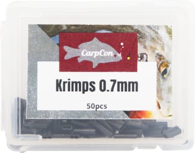 Krimps 0.7mm - 50 stuks - Dubbelwandig - Voor het krimpen van Fluorcarbon onderlijnen - Crimps