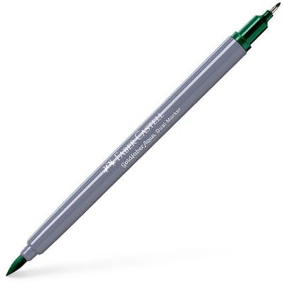 Faber-Castell - aquarel marker Goldfaber - donker phthalogroen 264 - brush / 0,6mm - FC-164564