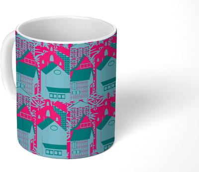 Mok - Koffiemok - Patronen - Abstract - Huis - Mokken - 350 ML - Beker - Koffiemokken - Theemok