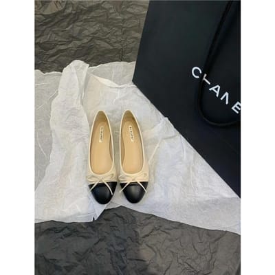 Dames Leren Platte Schoenen Modieuze Ronde Neus Casual Ballerina Strik Balletschoenen Zachte Mocassin Zwart met Beige Lolita Schoenen 36 gray