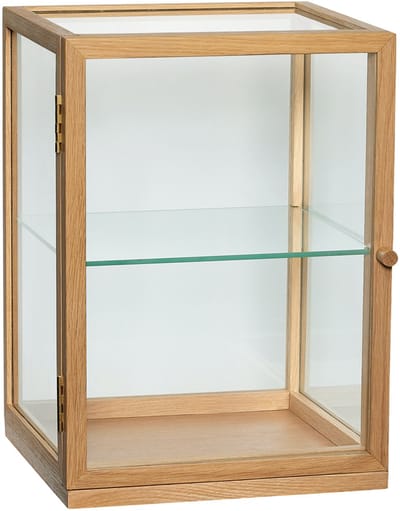 Hubsch interior Display Poetic eikenhout/glas 30x32x40cm