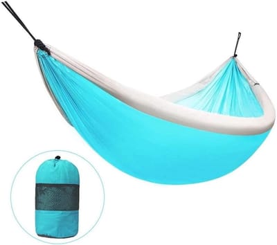 Hangstoel Schommel - Hangmat Stoel - Ontspannen Buiten - Sterk Nylon Materiaal - 240x173 cm - Blauw