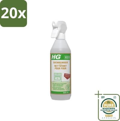 20 x HG Eco Ovenreiniger 500 ml - Grootverpakking - Oven Reinigen - Vet Verwijderen - Oven Reiniger - Eco Oven Reiniger - Aangebrand Vet Verwijderen