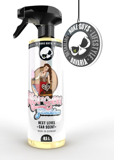 Nuke Guys Car Scent - Luchtverfrisser - 0,5 L Morgenstond mit verstuiver. Nu met kosteloze geurhanger.