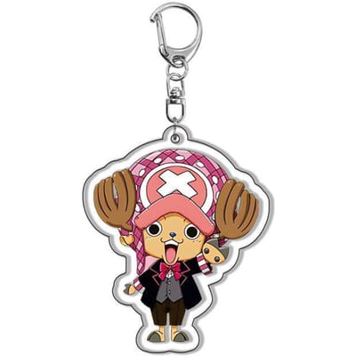 Anime One Piece Acryl Sleutelhanger Hanger Luffy Chopper Zoro Roronoa Rugzak Accessoire Hoge Kwaliteit Mooi Ontwerp 55mm gray