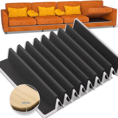 Houten banksteunplaten - Bankverfrissers kussens - Bank herstellen - Afgeronde hoeken - 60 x 205 cm - Grijs