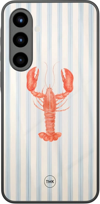 Hoesje geschikt voor Samsung Galaxy A56 - Kreeft - Multi - TPU luxe case (glossy toplaag) - Print - Hardcase backcover zwart