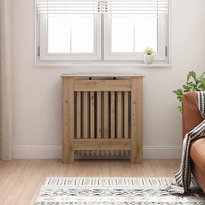 vidaXL Radiatorafdekking Artisanaal eiken 78 x 19 x 81,5 cm