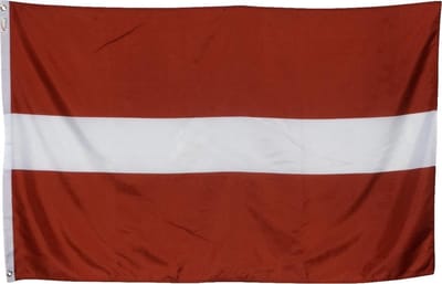 New Age Devi - Letland vlag - 90 x 150 cm polyester - Letse vlag - Latvia