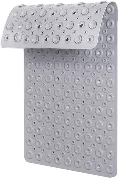 Antislip douchemat met zuignappen - 70 x 40 cm, grijs