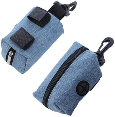 JHUBERS- Hondenpoepzakhouder 2 stuks - Draagbare Poepzakdispenser - Afvalzakhouder - 10 x 5 x 5 cm - Snelle Verwijdering Poepzakjes - Oxford-stof