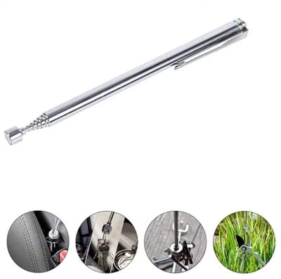 Actie4you® - Magneetstok – Magneet - Uitschuifbaar - telescopisch – Magneet Pen - Pick up Tool - Zilver