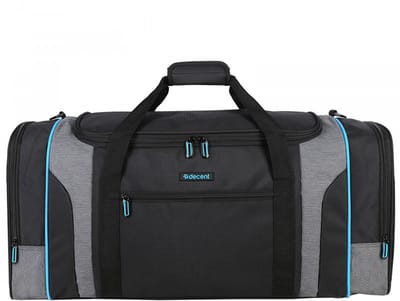 Decent FLEXPLUS Reistas 70 cm - Weekendtas / Sporttas - Ruime en lichte reistas 76 liter inhoud - Zwart/blauw